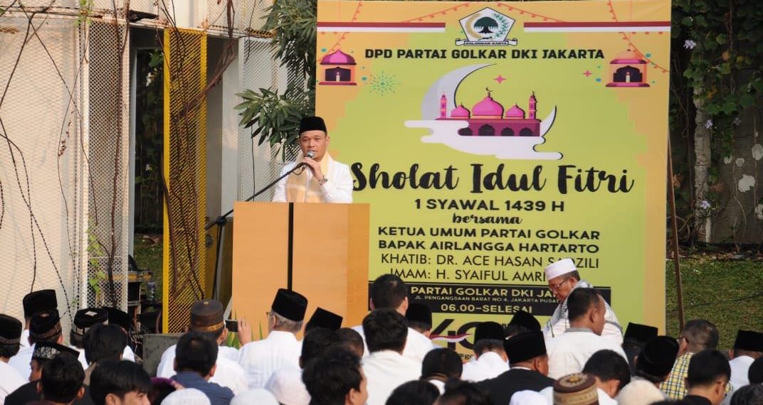 Jadi Khatib, Ace Hasan: Idul Fitri Kembalikan Fitrah Manusia Sebagai Makhluk Suci