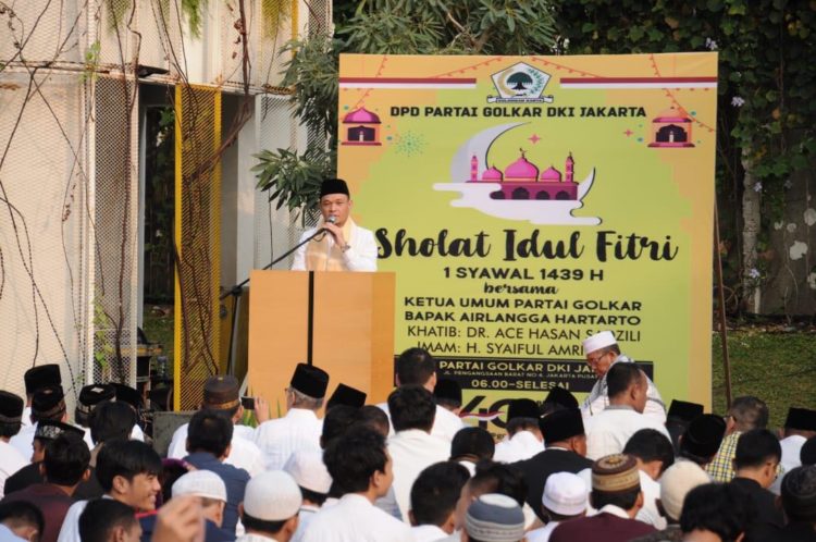 Jadi Khatib, Ace Hasan: Idul Fitri Kembalikan Fitrah Manusia Sebagai Makhluk Suci