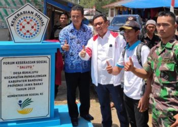 Resmikan Program Keserasian Sosial, Warga Pangalengan Terharu