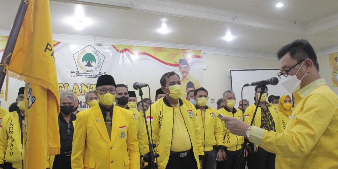 Lantik Pengurus DPD Golkar Indramayu, Ace Hasan: Segera Tuntaskan Konsolidasi