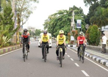 Ketua DPD Golkar Jabar Konsolidasi Pemilu 2024 di Priangan Timur dengan Bersepeda