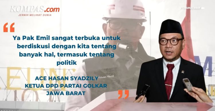 Sebut Ridwan Kamil Beri Sinyal Positif, Ace Hasan: Tanda Mau Bantu Golka