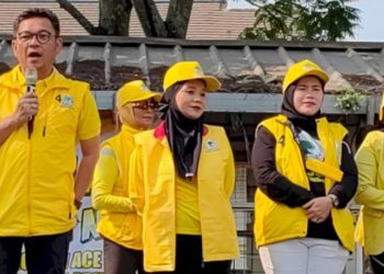 Gelar Senam Bersama, Ace Hasan Bidik Suara Emak-Emak Kabupaten Bandung